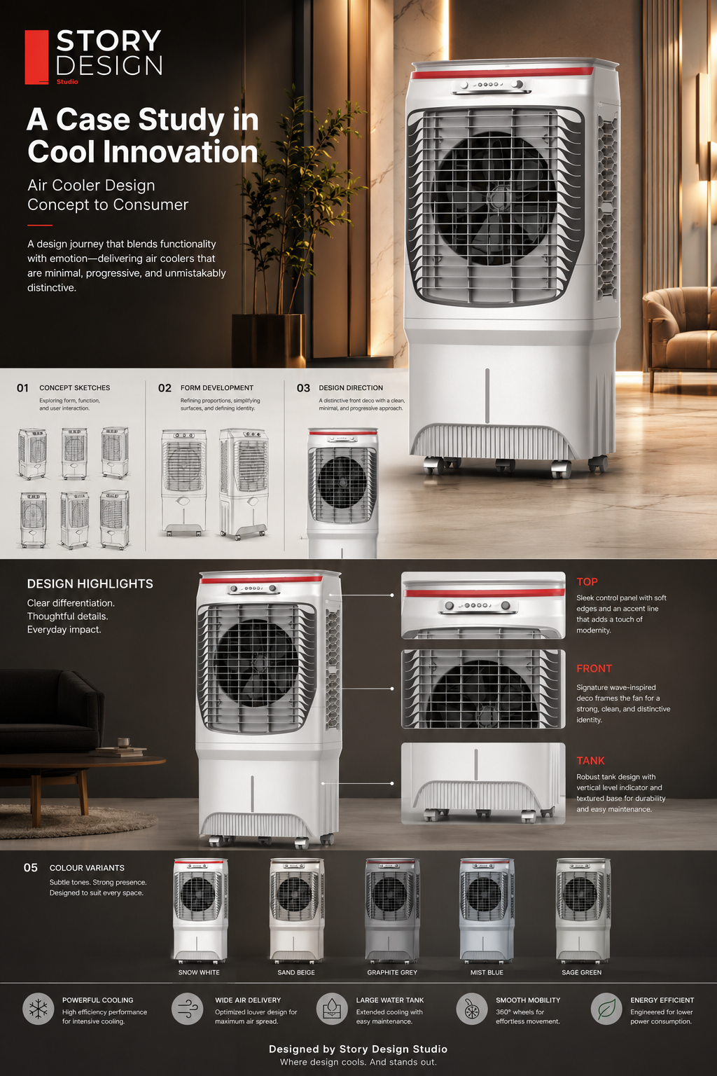 Air Cooler Design 18 Inches by STORY DESIGN - Story Design